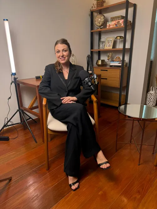 Ana Leite no estúdio